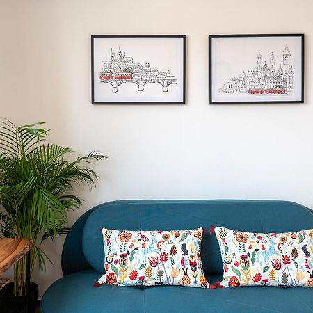 Bright Charming Apt With Terrace, Parking & Airco. Prague Exterior photo