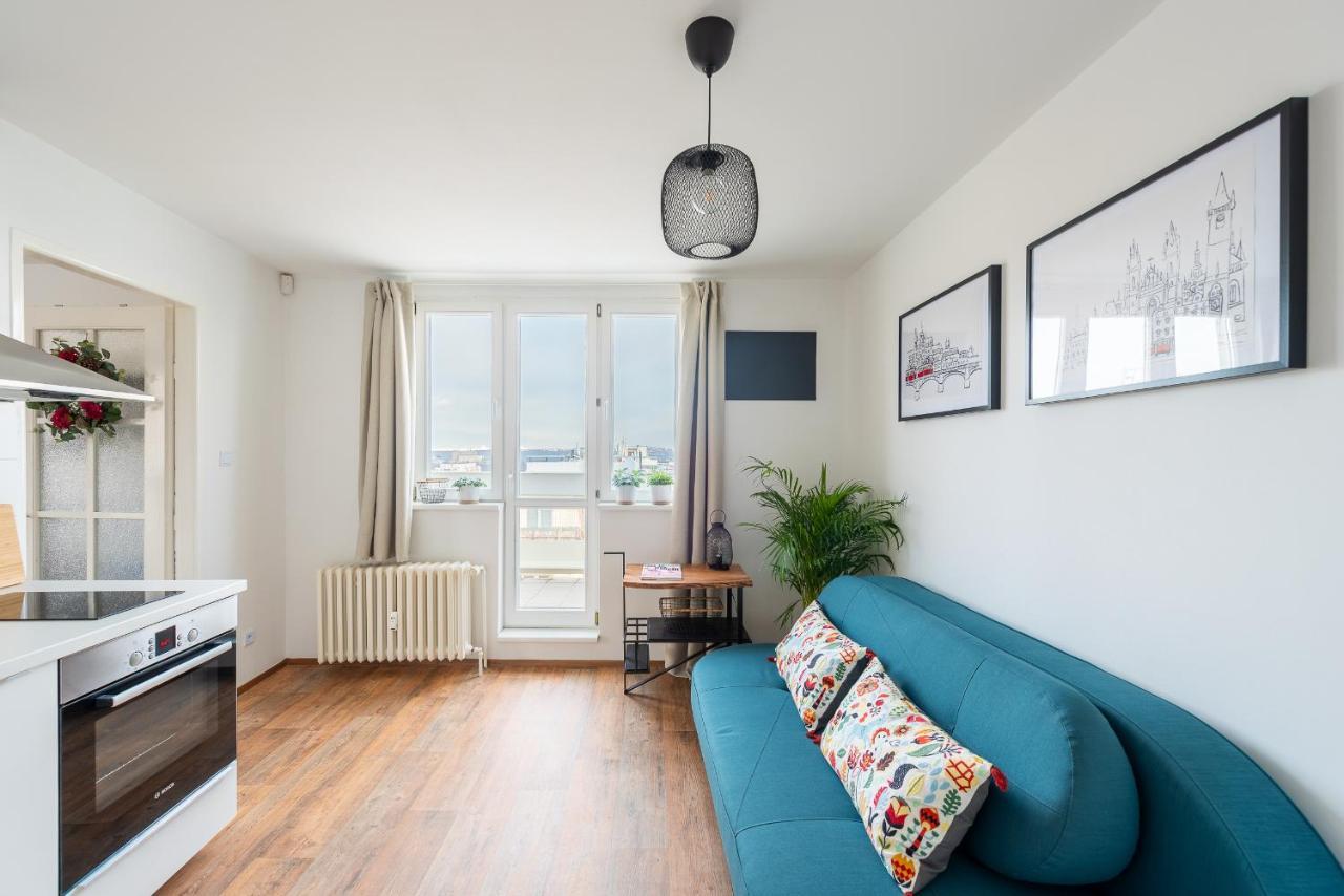 Bright Charming Apt With Terrace, Parking & Airco. Prague Exterior photo
